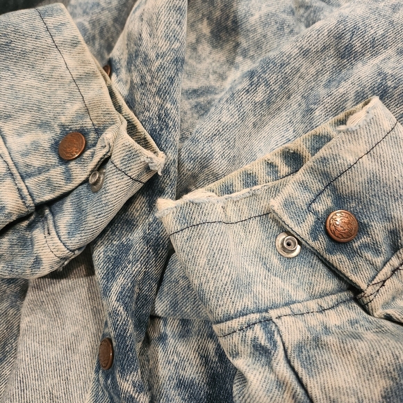 Long Heavy Saddlesmith Outfitters Jean Jacket - Picture 4 of 6